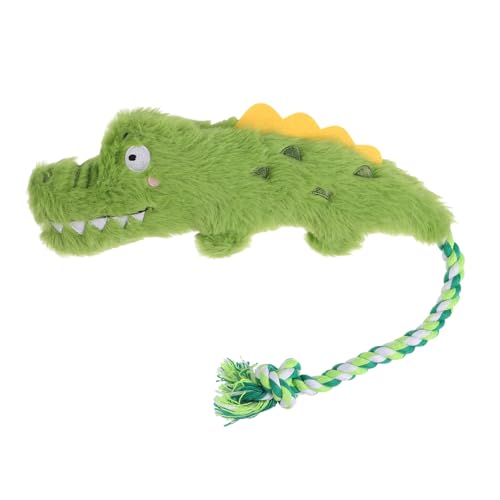 BELLIFFY Indestructible Plüsch-Alligator Hundespielzeug Mit Quietschfunktion Interaktives Kau Und Spielzeug Für Kleine Mittelgroße Und Große Hunde Fördert Unterhaltung Und Geistige von BELLIFFY