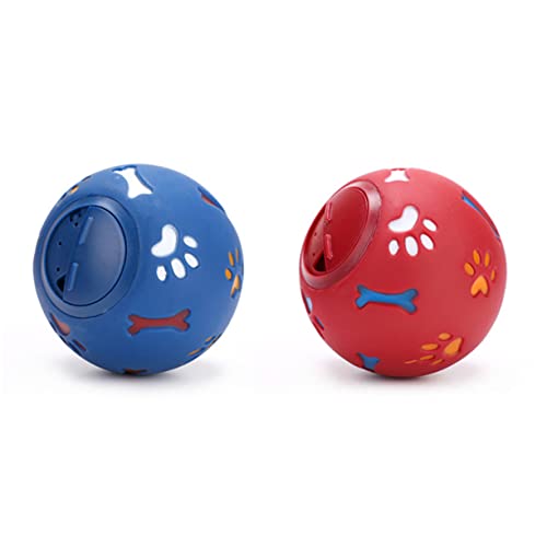 BELLIFFY Hund leckt Futter Spielzeug Hundespielzeug interaktiv Spielzeug für Haustiere Hundefutter kreativ Spielzeug Plüschfigur Spielzeug Hundebälle undichtes Lebensmittelspielzeug rot von BELLIFFY
