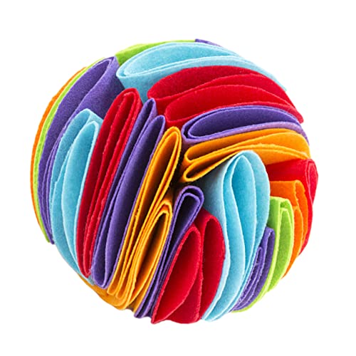 BELLIFFY Pet Dog Sniff Toy Bunter Kauspielzeug Für Hunde Interaktives Futterleckspielzeug Fördert Das Kauen Zahngesundheit Für Welpen Und Kleine Hunde von BELLIFFY