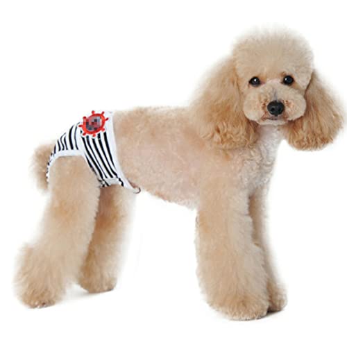 BELLIFFY Hundewindeln Schwarze Sicherheitshose Streifenmuster Bequemes Material Atmungsaktive Hündinnenhose BELLIFFY Hundewindeln Schwarze Sicherheitshose Streifenmuster Bequemes Material Atmungsaktive Hündinnenhose von BELLIFFY