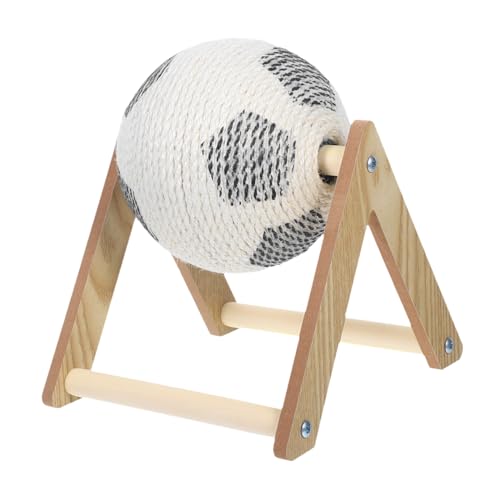 BELLIFFY Sisal-katzenkratzball Mit Stabilem Ständer Interaktives Übungsspielzeug Für Kleine Haustiere Kratzbrett-katzenspielzeug Katzenball-kratzspielzeug Kratzspielzeug Für Kätzchen von BELLIFFY