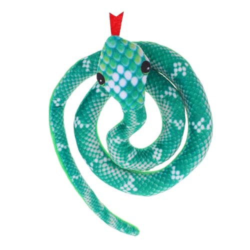 BELLIFFY Plüsch Schlangen Katzenspielzeug Mit Katzenminze Interaktives Lebensechtes Spielzeug Für Katzen Zur Beschäftigung Kauen Für Drinnen Grüne Python von BELLIFFY