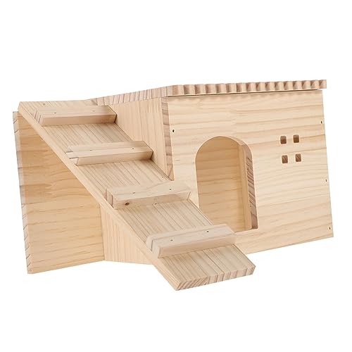 BELLIFFY Natürliches Holzhaus Für Hamster Hölzernes Versteck Mit Leiterdesign Robustes Und Langlebiges Tierbedarf-Produkt Für Kleintiere BELLIFFY Natürliches Holzhaus Für Hamster Hölzernes Versteck Mit Leiterdesign Robustes Und Langlebiges Tierbedarf-Produkt Für Kleintiere von BELLIFFY