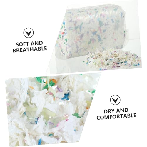 BELLIFFY Käfigeinlage für Kleintiere Bunte Saugfähige Hamster Einstreu aus Recyceltem Papier Geruchsneutralisierend Hygienisch Geeignet für Meerschweinchen Kaninchen Mäuse und Nagetiere von BELLIFFY