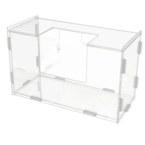 BELLIFFY Rack Futterspender Aus Acryl Mit Integrierter Heuraufe Für Kaninchen Und Meerschweinchen Praktischer Futterbehälter Zur Reduzierung Der Futterverschwendung Und Einfachen von BELLIFFY