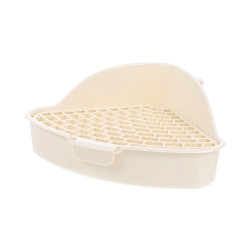 BELLIFFY Kaninchentoilette Aus Plastik Ecktoilette Für Kleine Haustiere Wie Meerschweinchen Hamster Hasen Und Chinchillas Kompakt Und Tragbar Für Wohnzimmer Park Und Garten von BELLIFFY