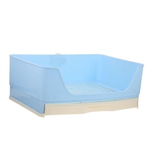 BELLIFFY Kasten Kaninchentoilette Verschleißfestes Kaninchentöpfchen Kaninchen Töpfchen Kleintierkäfigpfanne Quadratische Töpfchenpfanne Für Haustiere Hasenstreu Haustierpfanne Blue Plastik BELLIFFY Kasten Kaninchentoilette Verschleißfestes Kaninchentöpfchen Kaninchen Töpfchen Kleintierkäfigpfanne Quadratische Töpfchenpfanne Für Haustiere Hasenstreu Haustierpfanne Blue Plastik von BELLIFFY