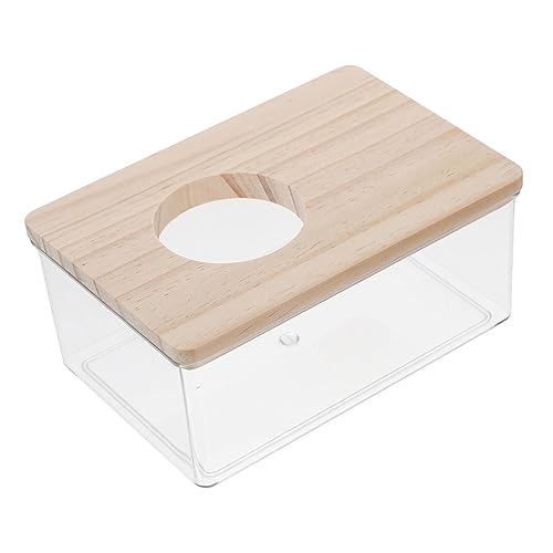 BELLIFFY Sandbadebox Für Hamster Aus Acryl Mit Holzdeckel Für Zwerghamster Rennmäuse Ratten Chinchillas Sicher Und Wiederverwendbar BELLIFFY Sandbadebox Für Hamster Aus Acryl Mit Holzdeckel Für Zwerghamster Rennmäuse Ratten Chinchillas Sicher Und Wiederverwendbar von BELLIFFY
