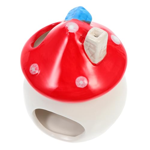BELLIFFY Keramik Hamster Schlafnest Pilzform Hamsterversteck Leicht Tragbar Für Zwerghamster Chinchilla Kleintiere Haustier Schlafhöhle BELLIFFY Keramik Hamster Schlafnest Pilzform Hamsterversteck Leicht Tragbar Für Zwerghamster Chinchilla Kleintiere Haustier Schlafhöhle von BELLIFFY