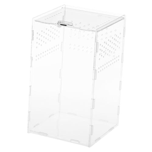 BELLIFFY Klare Langlebige Reptilien Habitat Box Hochtransparent Wetterbeständig Temperaturbeständig für Spinnen und Reptilien Praktische Aufbewahrung und Zucht Leicht zu Reinigen BELLIFFY Klare Langlebige Reptilien Habitat Box Hochtransparent Wetterbeständig Temperaturbeständig für Spinnen und Reptilien Praktische Aufbewahrung und Zucht Leicht zu Reinigen von BELLIFFY