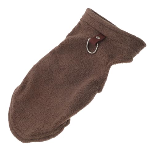 BELLIFFY Warme Hundeweste Aus Fleece Ärmelloses Winterkostüm Für Haustiere Karierte Weste Für Draußen von BELLIFFY