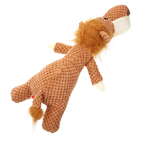 BELLIFFY Hundekauspielzeug mit Löwenmuster Plüschspielzeug für Welpen bissfestes Welpenzubehör BELLIFFY Hundekauspielzeug mit Löwenmuster Plüschspielzeug für Welpen bissfestes Welpenzubehör von BELLIFFY