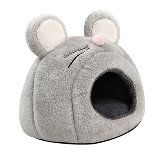 BELLIFFY Kleintier Nest Versteck Winddichtes Kuschelbett aus Baumwolle für Meerschweinchen Hamster Chinchillas Weiches Hamsterhaus mit Mäuseform als Schlafplatz BELLIFFY Kleintier Nest Versteck Winddichtes Kuschelbett aus Baumwolle für Meerschweinchen Hamster Chinchillas Weiches Hamsterhaus mit Mäuseform als Schlafplatz von BELLIFFY