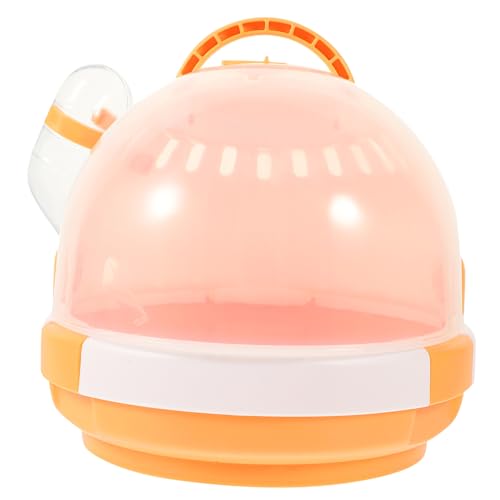 BELLIFFY Kleintier Transportkäfig Transparentes Design Tragbarer Hamsterkäfig mit Tragegriff für Ausflüge für Hamster Mäuse und Andere Kleine Haustiere von BELLIFFY