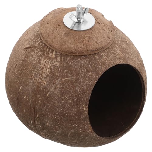BELLIFFY Kokosnuss-vogelnest: Dekorativ Für Unzertrennliche, Sittiche, Nymphensittiche – Leichtes Vogelhaus Für Käfig, Balkon Und Außenbereich BELLIFFY Kokosnuss-vogelnest: Dekorativ Für Unzertrennliche, Sittiche, Nymphensittiche – Leichtes Vogelhaus Für Käfig, Balkon Und Außenbereich von BELLIFFY