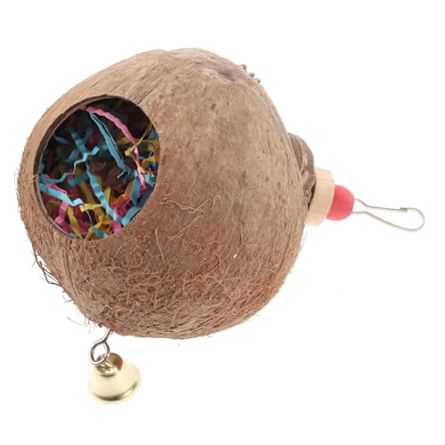 BELLIFFY Kokosnussschale Vogelspielzeug für Papageien Hängendes Kauspielzeug für Vögel Sicheres Naturmaterial für Spiel und Klettern Installieren Stundenlanger Spaß für Ihre Haustiere BELLIFFY Kokosnussschale Vogelspielzeug für Papageien Hängendes Kauspielzeug für Vögel Sicheres Naturmaterial für Spiel und Klettern Installieren Stundenlanger Spaß für Ihre Haustiere von BELLIFFY