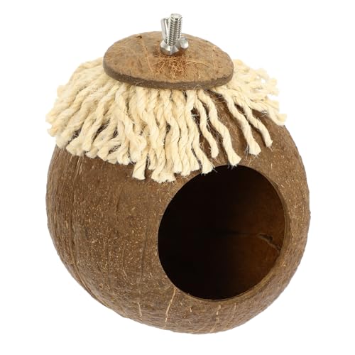 BELLIFFY Vögel Zucht Nest Kokosnüsse Shell Sittich Nistkasten Käfig Dekorative Nistkasten BELLIFFY Vögel Zucht Nest Kokosnüsse Shell Sittich Nistkasten Käfig Dekorative Nistkasten von BELLIFFY