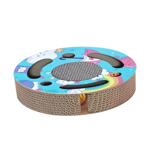 BELLIFFY Kratzbrett Für Katzen Kätzchen Runder Kratzbaum Gewelltes Katzenkratzbrett Katzenkarton Spielzeug BELLIFFY Kratzbrett Für Katzen Kätzchen Runder Kratzbaum Gewelltes Katzenkratzbrett Katzenkarton Spielzeug von BELLIFFY