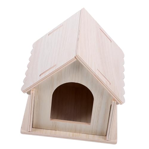BELLIFFY Meerschweinchen-Labyrinth Hamsterhäuser verstecke Hamsterhäuser und Verstecke entzückendes Rattenhaus Hamsterversteck Hamsterkäfig Hamsterhaus für den Haushalt Hamsterhütte hölzern von BELLIFFY