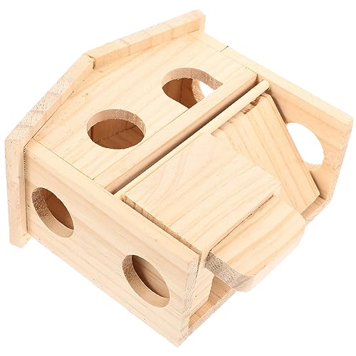 BELLIFFY Chinchilla Käfigzubehör Doppeldeckige Hamsterburg Haus Für Kleine Tiere Spiel Und Schlafplatz Für Hamster Und Chinchillas BELLIFFY Chinchilla Käfigzubehör Doppeldeckige Hamsterburg Haus Für Kleine Tiere Spiel Und Schlafplatz Für Hamster Und Chinchillas von BELLIFFY