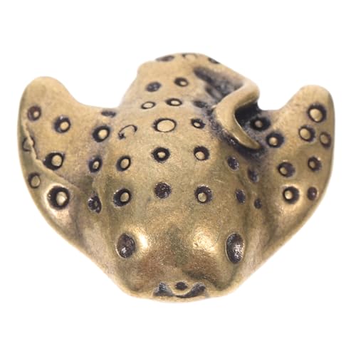 BELLIFFY Zeitlose Fischstatue aus Messing im Vintage-Stil Tierdekor für Büro Zuhause Bastelfigur Aquarium-Verschönerung von BELLIFFY