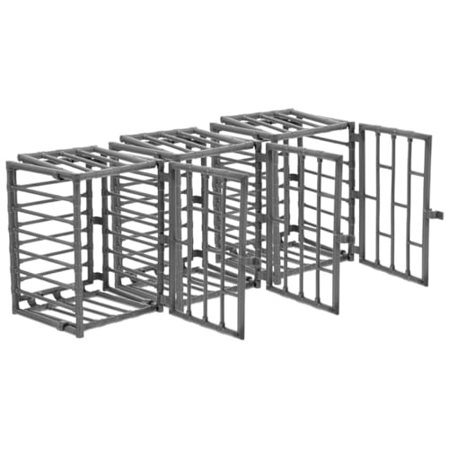 BELLIFFY 3stücke Miniaturkäfig Modellset Teiliges DIY Zubehör Für Kleine Haustiere Dekorativer Kunststoffkäfig Für Actionfiguren Und Miniaturhäuser Vielseitig Einsetzbares Spielzeug von BELLIFFY