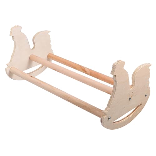 BELLIFFY Multifunktionales Hühner sitzstangen Holzgestell in Natürlicher Holzoptik Sicher und Schonend für Haustier hähne und Hennen Vielseitig als Vogel Hühnerstandhalter für Gesundes von BELLIFFY