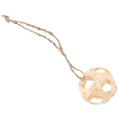 BELLIFFY Natürlicher Futterball aus Bambusfasern für Kaninchen und Kleintiere Langlebiger Hängender Futterspender für Meerschweinchen und Chinchillas Spielerisches Futterball Zubehör für BELLIFFY Natürlicher Futterball aus Bambusfasern für Kaninchen und Kleintiere Langlebiger Hängender Futterspender für Meerschweinchen und Chinchillas Spielerisches Futterball Zubehör für von BELLIFFY