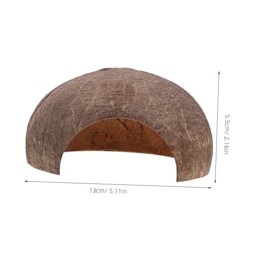 BELLIFFY Natürlicher Kokosnuss Versteck Unterschlupf für Reptilien und Schildkröten Sicheres Holzmaterial Höhle mit Sonnenplattform Geeignet für Bearded Dragon und Aquarium Dekoration BELLIFFY Natürlicher Kokosnuss Versteck Unterschlupf für Reptilien und Schildkröten Sicheres Holzmaterial Höhle mit Sonnenplattform Geeignet für Bearded Dragon und Aquarium Dekoration von BELLIFFY