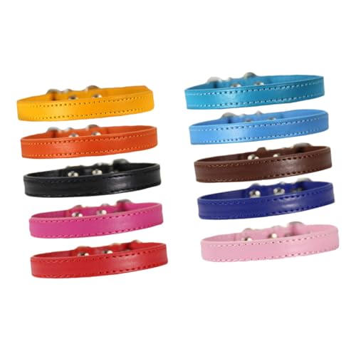 BELLIFFY Verarbeitung 10 Stück Haustierhalsband Atmungsaktiv Haustierzubehör Bequem Für Katzen Zufällige Farbe BELLIFFY Verarbeitung 10 Stück Haustierhalsband Atmungsaktiv Haustierzubehör Bequem Für Katzen Zufällige Farbe von BELLIFFY