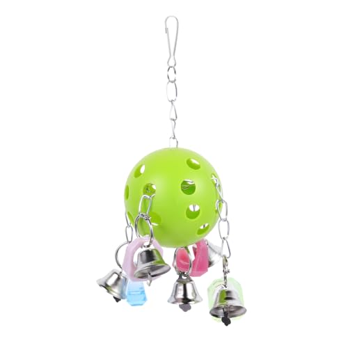 BELLIFFY Hängendes -Spielzeug Mit Buntem Glockenball Kauspielzeug Für Vögel Stressbewältigung Und Beschäftigung Für Sittiche Und Andere Kleine Vögel von BELLIFFY