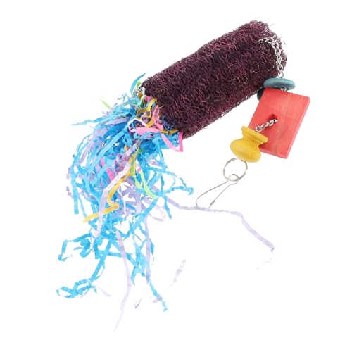 BELLIFFY Holz Kauen Spielzeug Für Vögel Aufhängen Papageien Kauspielzeug Zum Beißen Und Klettern Für Papageien Und Vögel Im Käfig von BELLIFFY