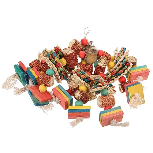 BELLIFFY Vogelspielzeug Für Papageien Holzblöcke Kauspielzeug Vogelkäfig-zubehör Futtersuchspielzeug Sicher Für Vögel BELLIFFY Vogelspielzeug Für Papageien Holzblöcke Kauspielzeug Vogelkäfig-zubehör Futtersuchspielzeug Sicher Für Vögel von BELLIFFY