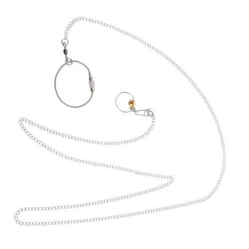 BELLIFFY Papageienhalsband Mit Glöckchen 1 Meter Vogelfußkette Aus Edelstahl Outdoor-papageien-fußring Zubehör Vogelgeschirr BELLIFFY Papageienhalsband Mit Glöckchen 1 Meter Vogelfußkette Aus Edelstahl Outdoor-papageien-fußring Zubehör Vogelgeschirr von BELLIFFY