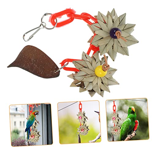 BELLIFFY Vogelkäfig-hängespielzeug Kauspielzeug Für Papageien Rustikales Vogel Zubehör Interessantes Vogel Spielzeug Dekoratives Hängespielzeug von BELLIFFY
