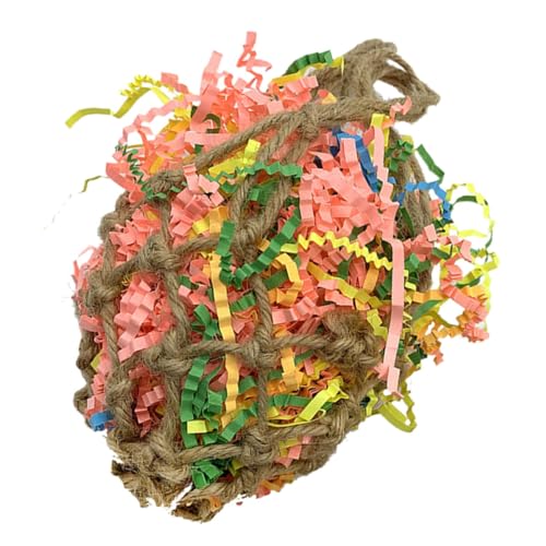 BELLIFFY Papageien aus Papierseil Hängendes Kau für Zubehör für Kleine Wie Sittiche und Nymphensittiche Farblich Zufällig Zufällige Farbe BELLIFFY Papageien aus Papierseil Hängendes Kau für Zubehör für Kleine Wie Sittiche und Nymphensittiche Farblich Zufällig Zufällige Farbe von BELLIFFY