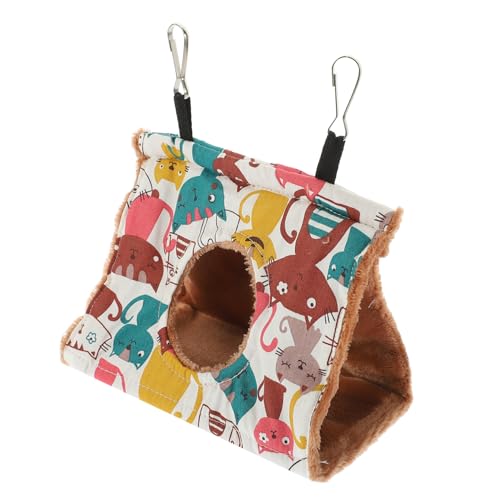 BELLIFFY Parrot Hammock Für Käfige Warmes Und Vogelbett Für Winter Für Wellensittiche Kleine Vögel Und Haustiere Hängendes Nest Strapazierfähigem Material Braun Klein BELLIFFY Parrot Hammock Für Käfige Warmes Und Vogelbett Für Winter Für Wellensittiche Kleine Vögel Und Haustiere Hängendes Nest Strapazierfähigem Material Braun Klein von BELLIFFY