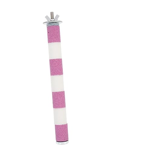 BELLIFFY Papagei Kratzbaum Vogelständer Stange Vogelkäfig Sitzstange 2x20cm Rosa Weiß Papagei Sitzstange Spielzeug BELLIFFY Papagei Kratzbaum Vogelständer Stange Vogelkäfig Sitzstange 2x20cm Rosa Weiß Papagei Sitzstange Spielzeug von BELLIFFY
