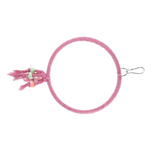 BELLIFFY Vogelständer Papagei Sitzstange Spielzeug Dekorative Vogelschaukel Stabil und Sicher Rosa BELLIFFY Vogelständer Papagei Sitzstange Spielzeug Dekorative Vogelschaukel Stabil und Sicher Rosa von BELLIFFY