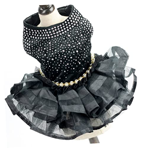 BELLIFFY Hundekleidung Haustierkleid Party-hunderock Spitze Sommerkleid Welpen Atmungsaktiv BELLIFFY Hundekleidung Haustierkleid Party-hunderock Spitze Sommerkleid Welpen Atmungsaktiv von BELLIFFY