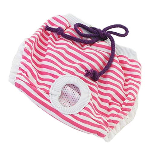 BELLIFFY Hundewindel Weiblich Waschbar Hundewindel Baumwolle Hundeperioden Pads Hundehosen Heimtierbedarf Streifenmuster BELLIFFY Hundewindel Weiblich Waschbar Hundewindel Baumwolle Hundeperioden Pads Hundehosen Heimtierbedarf Streifenmuster von BELLIFFY