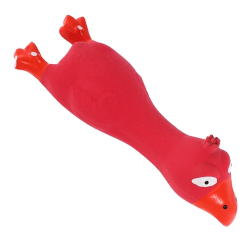 BELLIFFY Quietschspielzeug Für Hunde Aus Latex in Hühnerform Interaktives Kauspielzeug Für Welpen Und Große Hunde Leicht Zu Reinigen von BELLIFFY