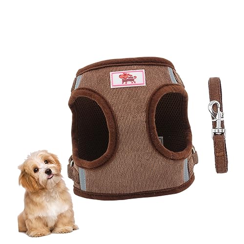 BELLIFFY Hundegeschirr Mit Reflektierenden Elementen Atmungsaktive Weste Und Set Für Kleine Hunde Leicht Und Für Outdoor-aktivitäten Kaffee s BELLIFFY Hundegeschirr Mit Reflektierenden Elementen Atmungsaktive Weste Und Set Für Kleine Hunde Leicht Und Für Outdoor-aktivitäten Kaffee s von BELLIFFY
