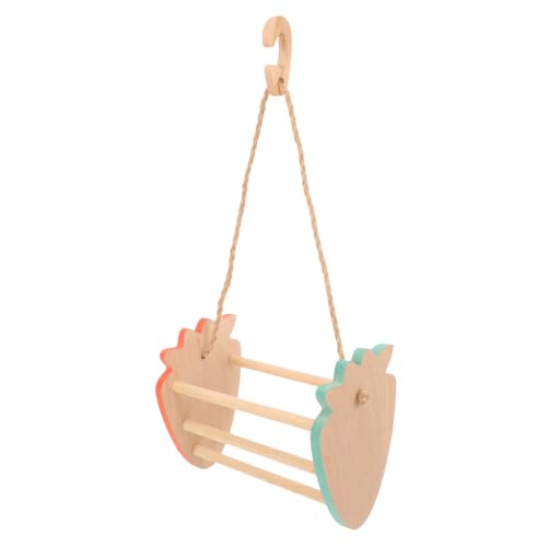BELLIFFY Papageienschaukel Sitzstange Ständer Spielzeug Für Vögel Spielzeug Für Sittiche Papageienschaukel Vogel-hängespielzeug Umweltfreundliches Holzdekor BELLIFFY Papageienschaukel Sitzstange Ständer Spielzeug Für Vögel Spielzeug Für Sittiche Papageienschaukel Vogel-hängespielzeug Umweltfreundliches Holzdekor von BELLIFFY