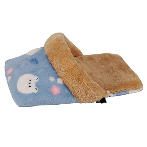 BELLIFFY Warmes Meerschweinchenbett weiches Hamsterbett Versteck Nest bequemer Schlafsack für Kurzkopfgleiter Kaninchenbett Größe S BELLIFFY Warmes Meerschweinchenbett weiches Hamsterbett Versteck Nest bequemer Schlafsack für Kurzkopfgleiter Kaninchenbett Größe S von BELLIFFY
