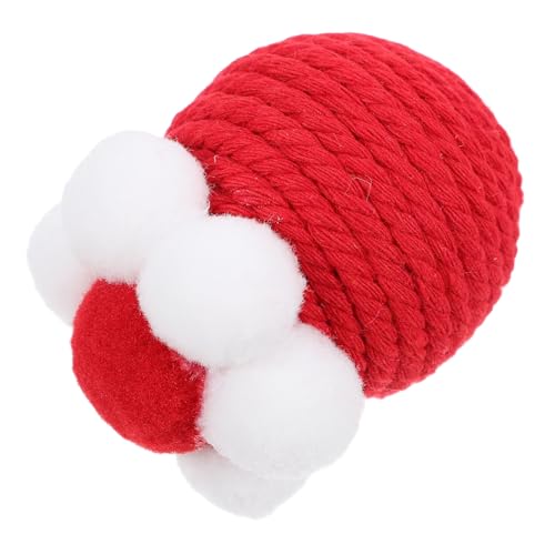 BELLIFFY Sisal Ball Katzen Spielzeug Kätzchen Beißspielzeug Kratzbaum für Katzenkugeln Selbstunterhaltende Spielzeugkugel für Katzen Spielzeugset für Katzen hängendes Kugelspielzeug rot BELLIFFY Sisal Ball Katzen Spielzeug Kätzchen Beißspielzeug Kratzbaum für Katzenkugeln Selbstunterhaltende Spielzeugkugel für Katzen Spielzeugset für Katzen hängendes Kugelspielzeug rot von BELLIFFY