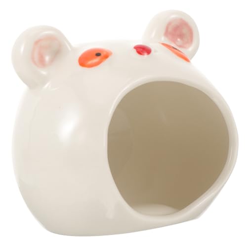 BELLIFFY Keramik-hamsterhaus Bärenform Versteck Kühl-Nest Für Hamster Strapazierfähig Sicher Zum Schlafen Spielen Und Ausruhen Für Kleine Haustiere BELLIFFY Keramik-hamsterhaus Bärenform Versteck Kühl-Nest Für Hamster Strapazierfähig Sicher Zum Schlafen Spielen Und Ausruhen Für Kleine Haustiere von BELLIFFY