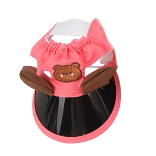 BELLIFFY Sonnenhut für Atmungsaktivem Design und Ohrlöchern Sonnenschutz für Haustiere bei Outdoor Aktivitäten Süßes Accessoire für Partys von BELLIFFY