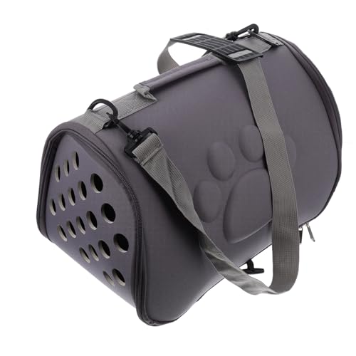 BELLIFFY Luxuriöse Haustier-Tragetasche Abnehmbares Bett Tragbare Tasche Für Haustiere Handtasche Für Reisen Und Camping Grau Kompakt von BELLIFFY