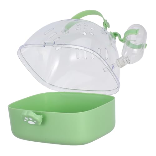 BELLIFFY Transportbox Für Kleine Tiere Reisebox Aus Abs Belüftungsschlitze Wasserflasche Für Hamster Kaninchen Vögel von BELLIFFY